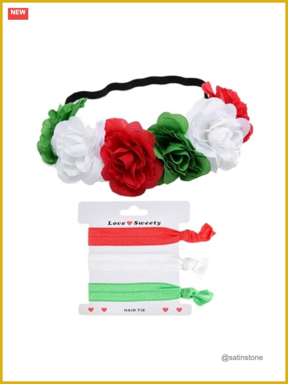 Handmade Floral Crown Rose Flower Headband Mexican Hair Wreath